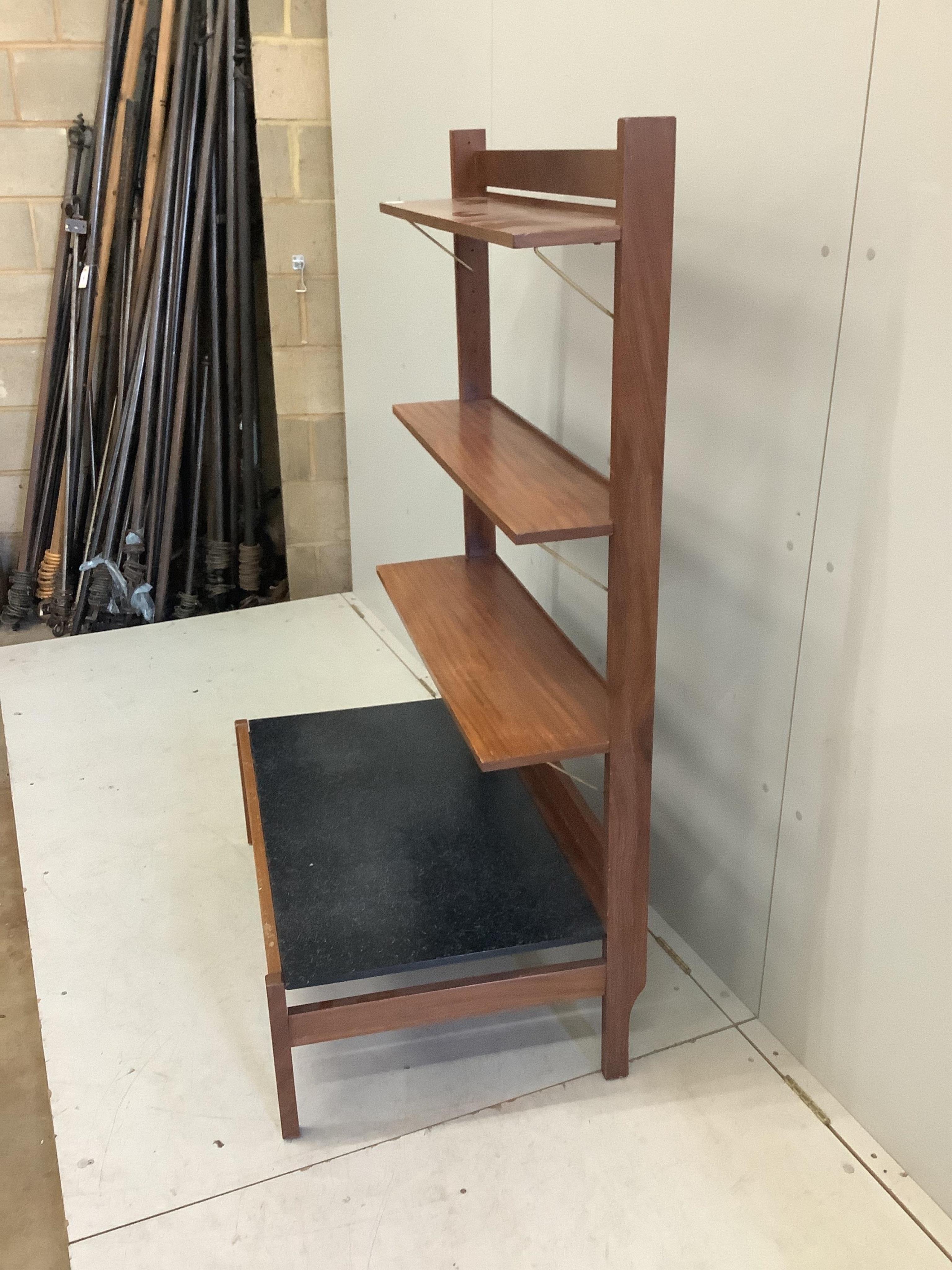 A Guy Rogers open unit, width 91cm, depth 59cm, height 150cm